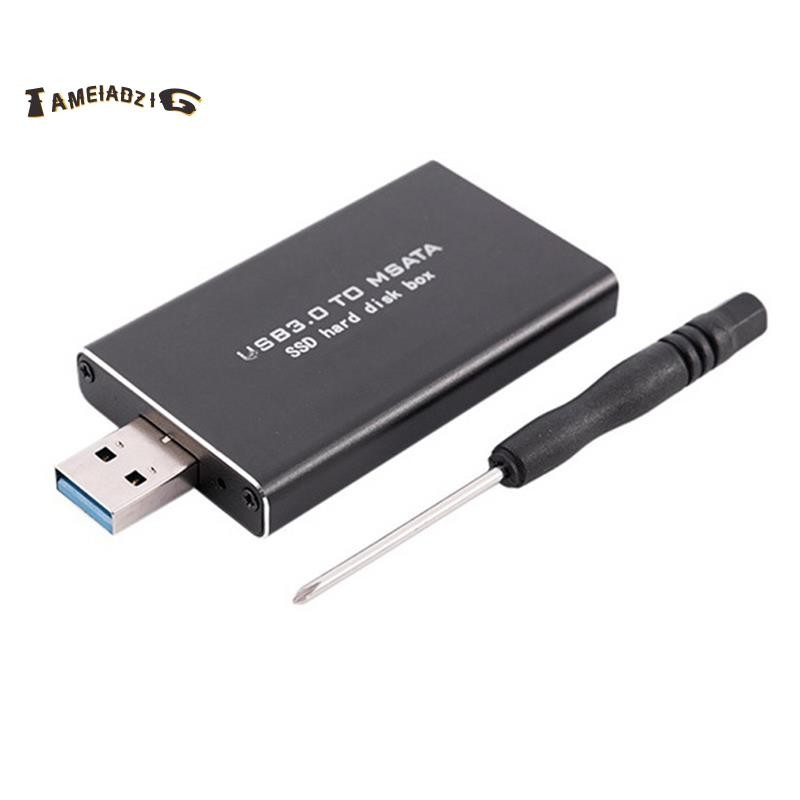 [คุณภาพ T]MSATA เป็น USB USB 3.0 ถึง MSATA SSD USB3.0 ถึง MSATA Case Enclosure HDD Case