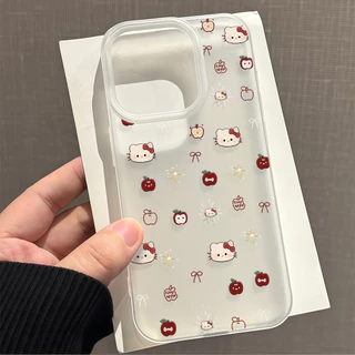 จัดส่งในพื้นที่ เคสมีน้ำค้างแข็งTPU รู้สึกดี มีสีสัน For IPhone16 15 14 13 11 7 8 plus Pro Promax X XR XSMAX DKMS216