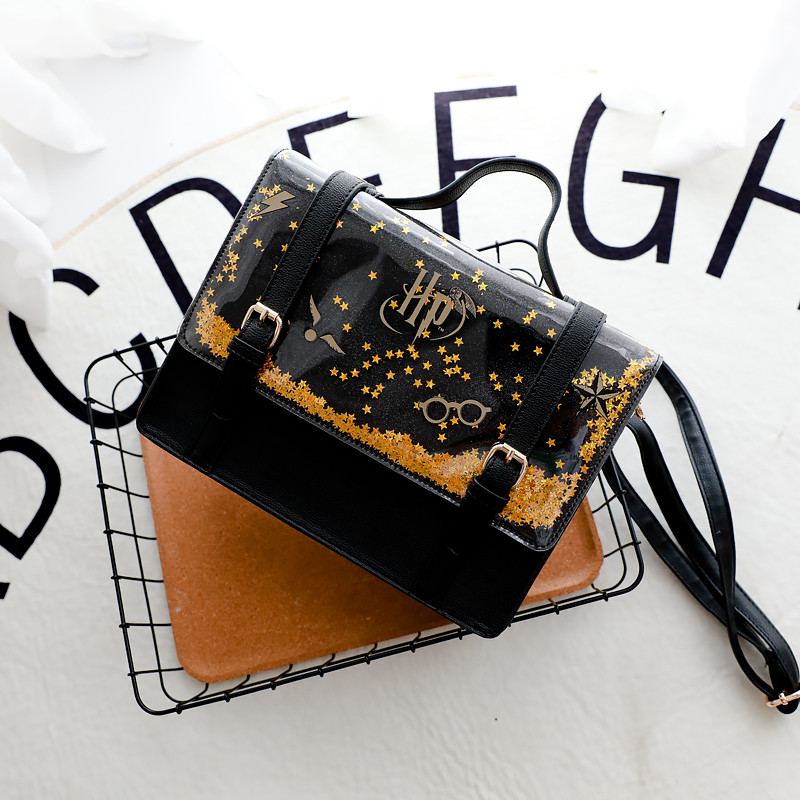 Hogwarts Academy of Magics JK Uniform Bag Glitter Star Jelly Bag Harry Potter Diagonal Bag Female Sm