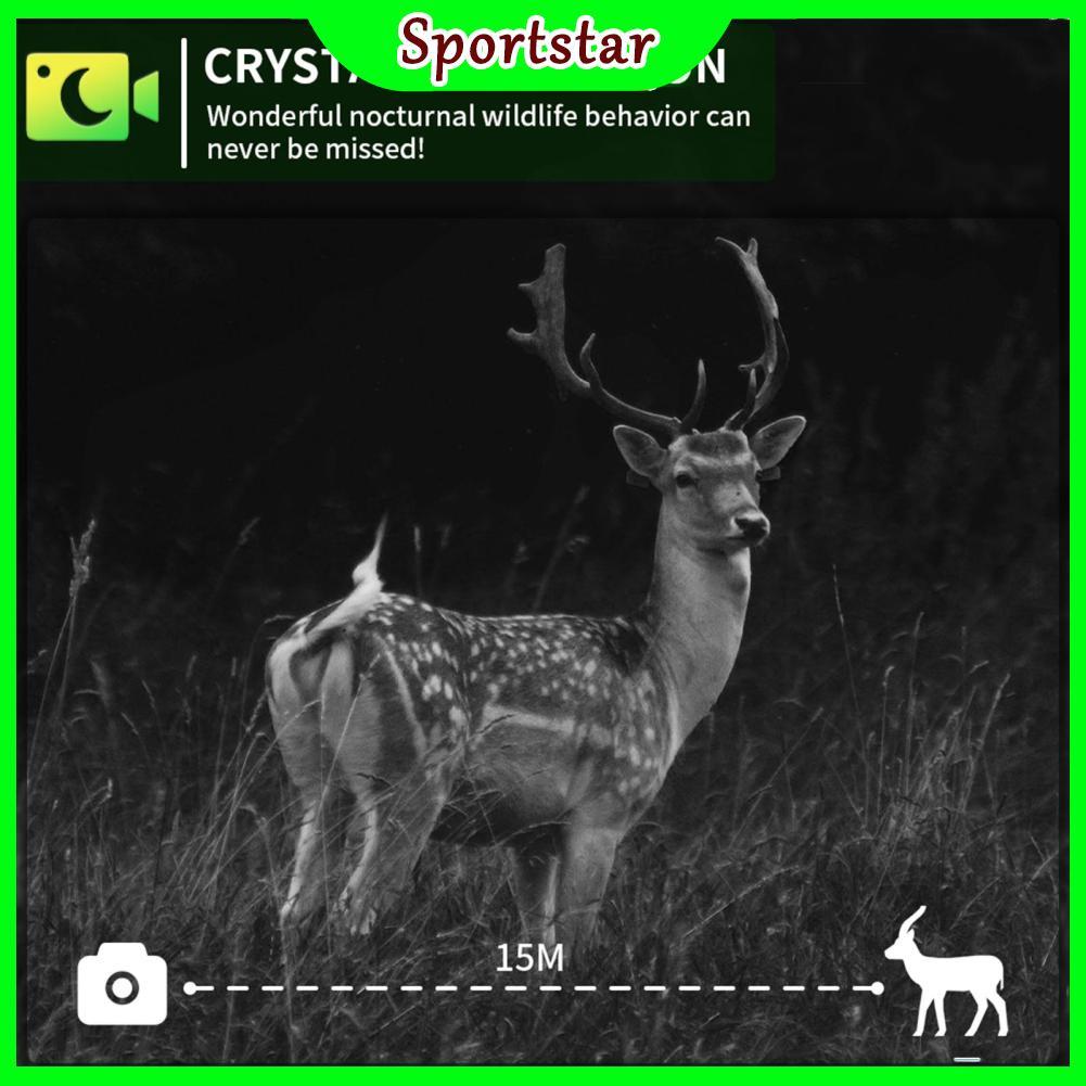 sportsstar.th Domary Solar Trail Camera 8K 60MP WiFi สัตว์ป่า IP66 กันน้ำเกมการมองเห็นได้ในเวลากลางค