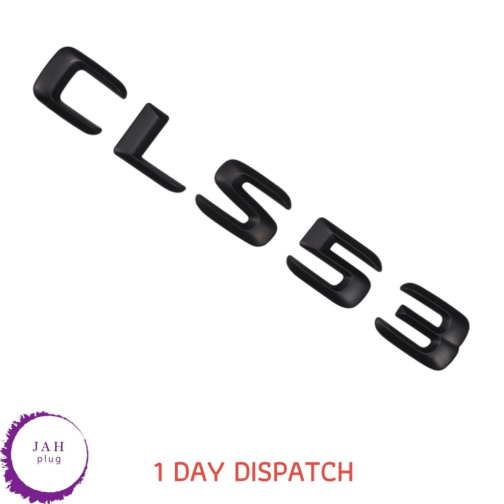 CLS53 MATT BLACK REAR BOOT LID TRUNK BADGE EMBLEM LETTERING สําหรับ MERCEDES BENZ