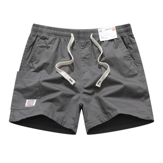 กางเกงขาสั้นผู้ชาย URBAN PIPE 3กระเป๋า 28-34 สั้นเหนือเข่า เอวยางยืดผ้ายืด Plain Cotton Fashion Shorts 52214