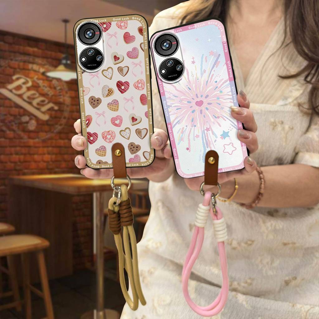 ฝาหลัง Crossbody เคสโทรศัพท์สําหรับ ZTE Blade V40S/Axon40 SE/V70 Pro น่ารัก Dirt-proof สร้อยคอ TPU ป