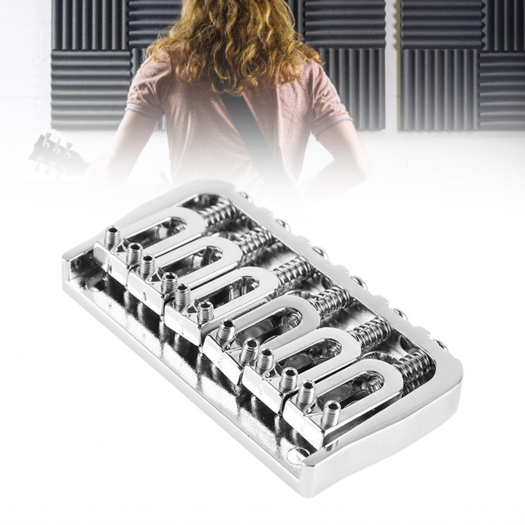 กีตาร์ FIXED BRIDGE โลหะไฟฟ้าที่ละเอียดอ่อน Stable ปรับได้สำหรับเปลี่ยน
