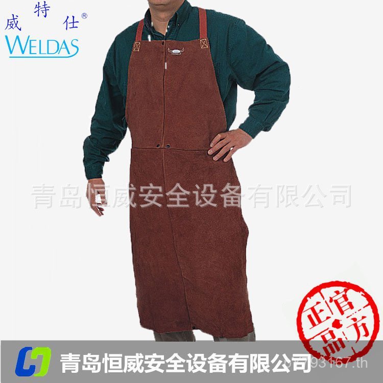 ผ้ากันเปื้อนผ้ากันเปื้อนฉนวนกันความร้อน Wittes 44-7148 ทนต่อการสึกหรอ Bull King 44-7136 Cowhide//หน้