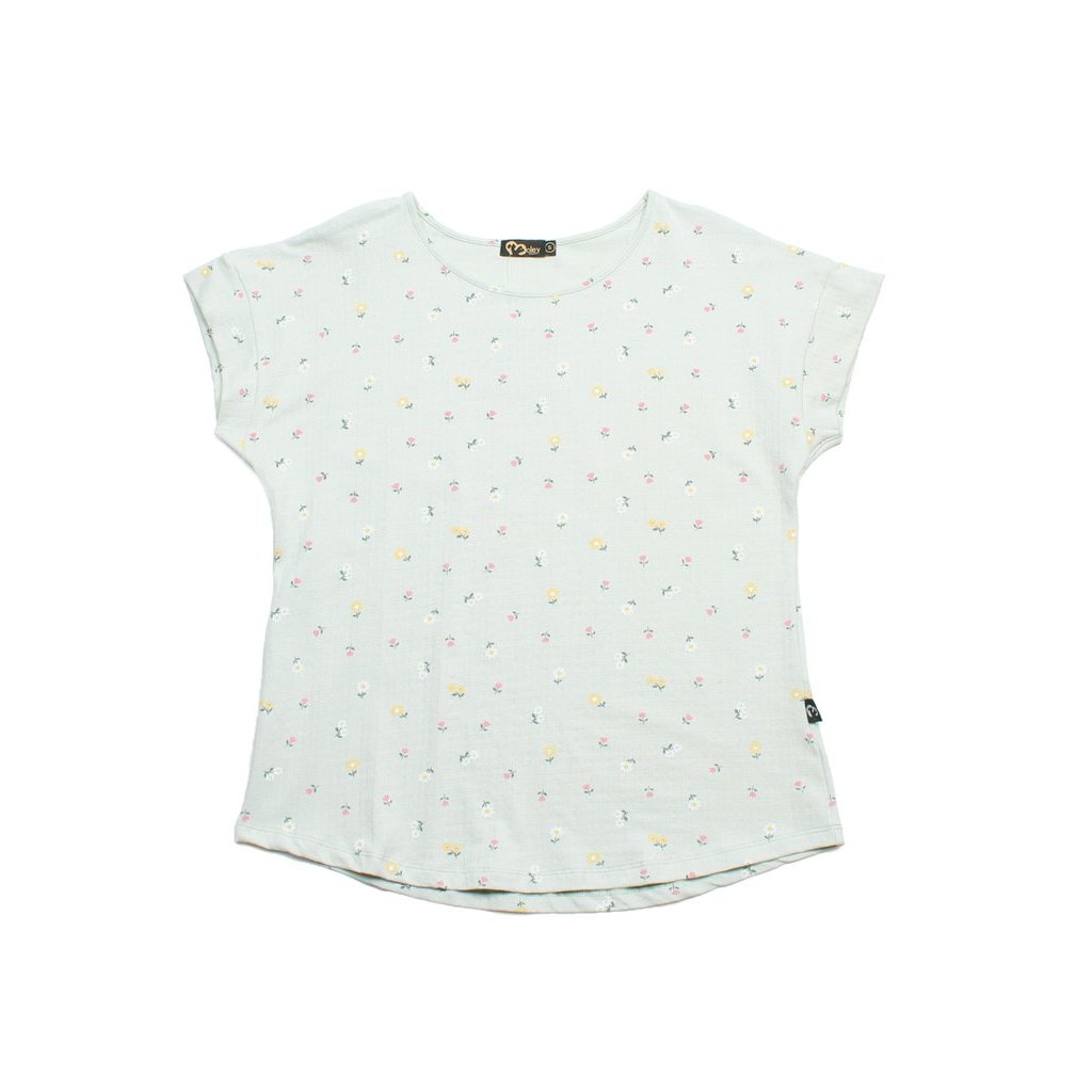 Moloy Apparels Mini Florets เสื้อสตรีสีเขียว