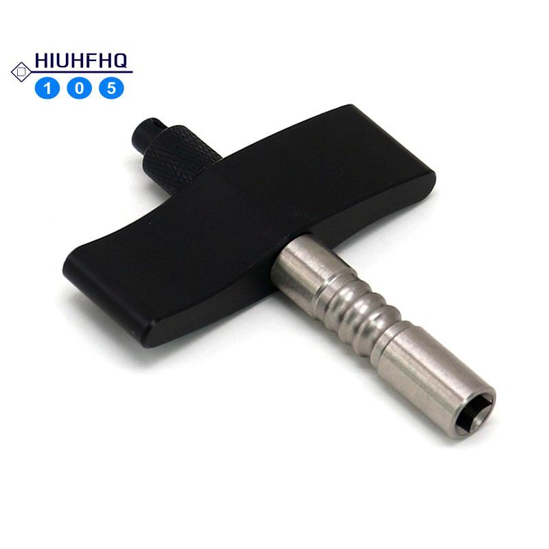 Hiuhfhq106Drum Tuner Drum Key Tuner อุปกรณ์เสริมสําหรับเครื่องดนตรีจูนเนอร์สีดํา