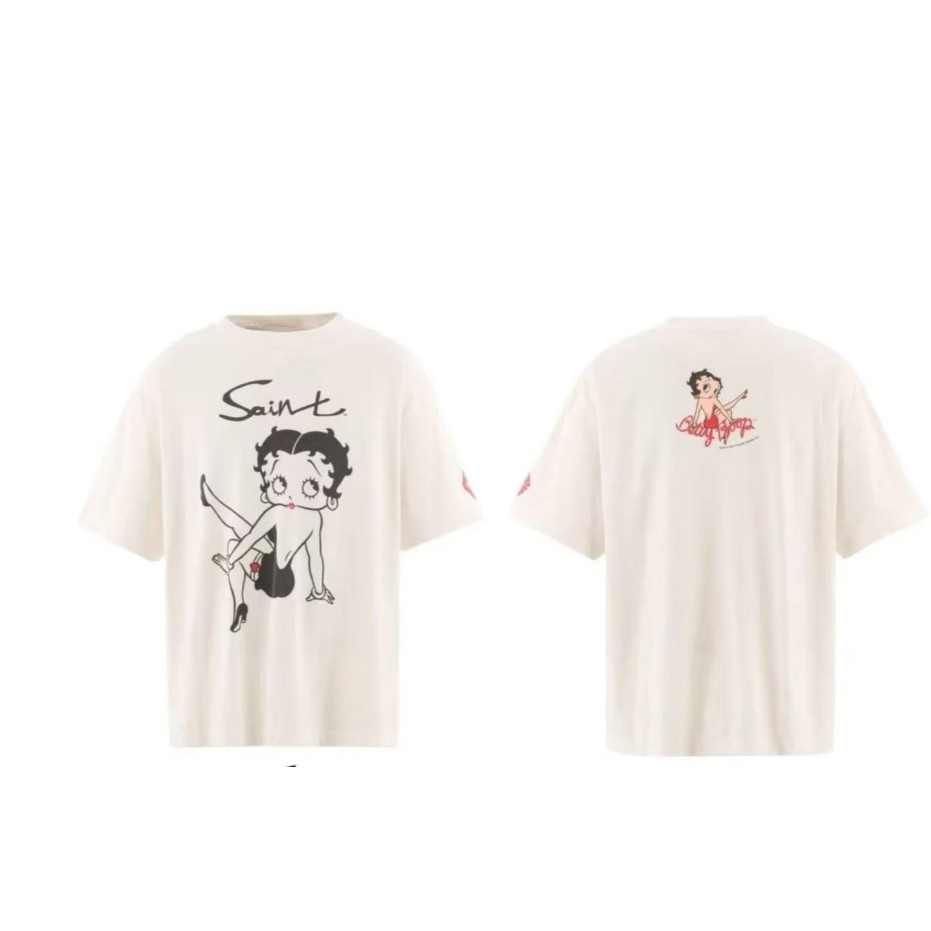 เสื้อยืดผ้าฝ้ายสำหรับผู้ชาย ทรงหลวมระบายอากาศได้ดี