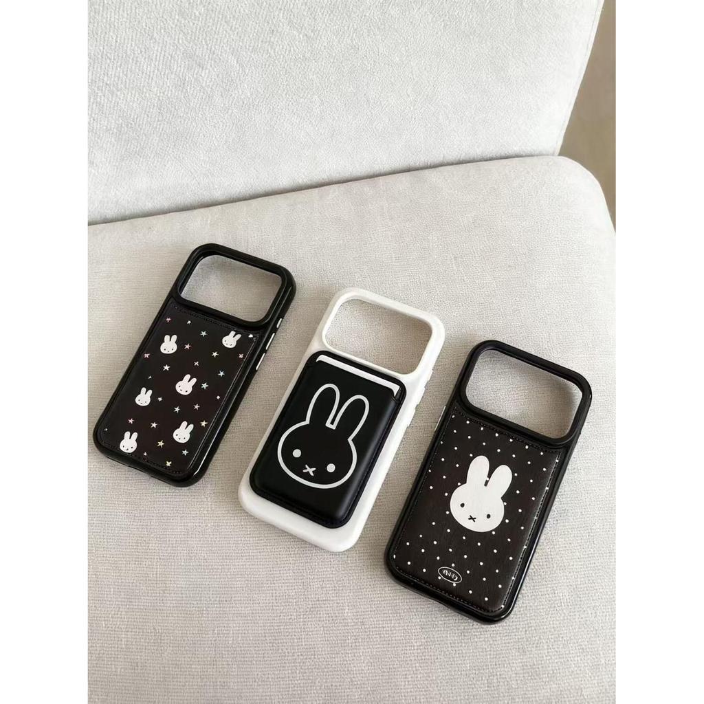 กระเป๋ากลอง Polka Dot Miffy กระต่ายเคสโทรศัพท์เหมาะสําหรับ iPhone17 16 15 14 13 11 12Promax 11Promax 12Pro 14plus 15Promax