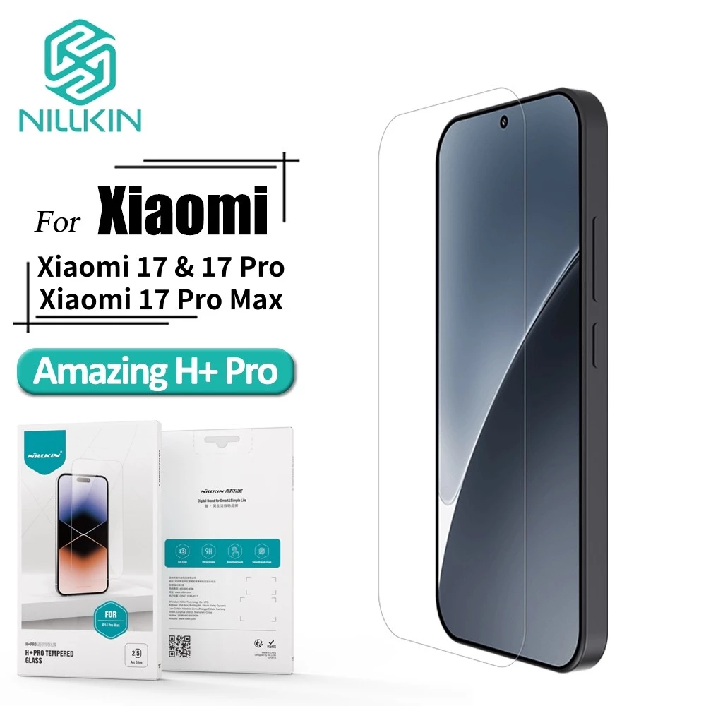 NILLKIN กระจกนิรภัยสําหรับ Xiaomi 17 Ultra/17 Anti Scratch ลายนิ้วมือ Anti Explosion Screen Protector