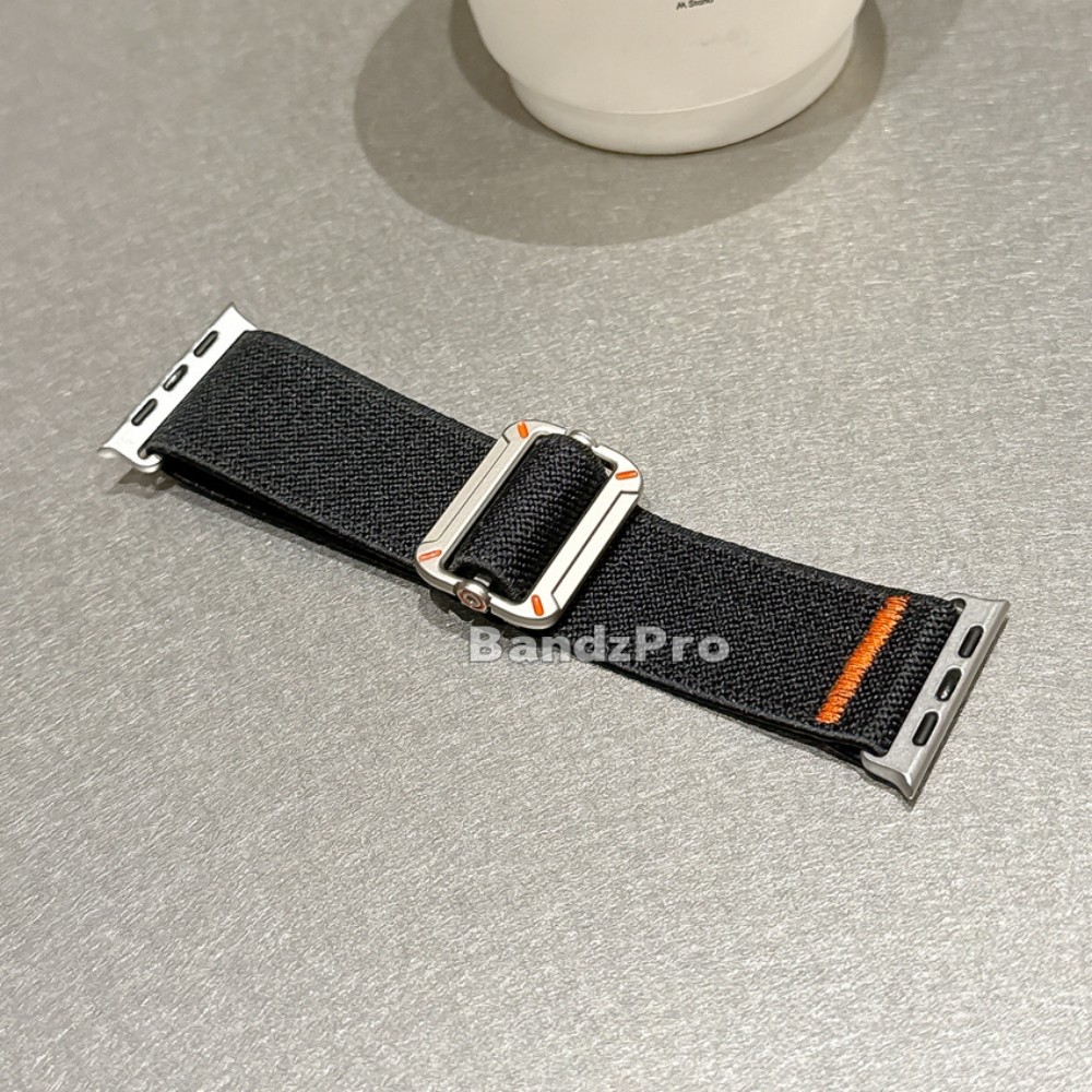 กีฬาไนลอนยืดหยุ่นสายนาฬิกาสําหรับ Apple Watch S11/10/9/8/7/6/5/4/3 SE3 ULTRA X10Pro Breathable สายคล้องคอสําหรับ IWatch 49 มม.46 มม.45 44 42 41 40 38 อุปกรณ์เสริม - รูปที่ 7