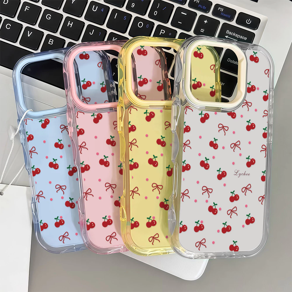 เคสโทรศัพท์ส่งทันที แบบระลอกสีสัน เคสใสเยลลี่ น่ารัก กันกระแทก For IPhone16 15 14 Pro PLUS 13 12 11 Promax GDBWEHY330