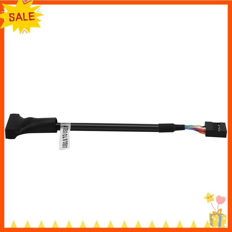 [Fast D]15 ซม.USB 3.0 20 Pin Header Male to USB 2.0 9 Pin Female Adapter Cable