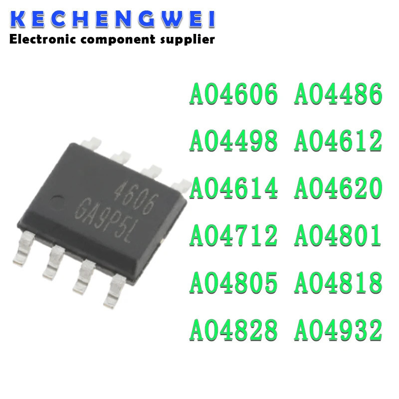 5PCS AO4606 SOP8 AO4606C 4606A AO4486 AO4498 AO4612 AO4614 AO4620 AO4712 AO4801 AO4805 AO4818 AO4828