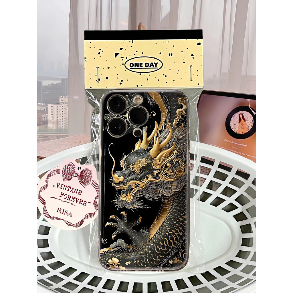 เคสมังกรทอง🔥 เคสไอโฟน iPhone ระดับพรีเมียม รุ่น สำหรับทุกรุ่น 16/15/14/13/12/11/XS Max/XR/7 กันน้ำ กันกระแทก BFTKK349