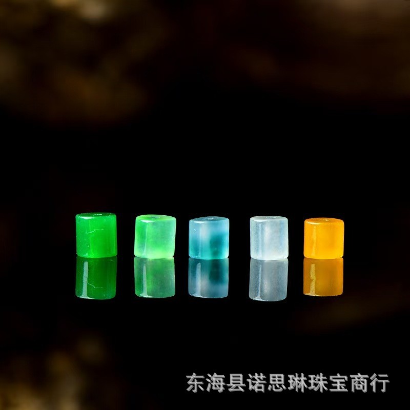 สร้อยข้อมือและสร้อยคอมัลติบีADS สีขาวและม่วงแก้ว พร้อมอุปกรณ์DIY