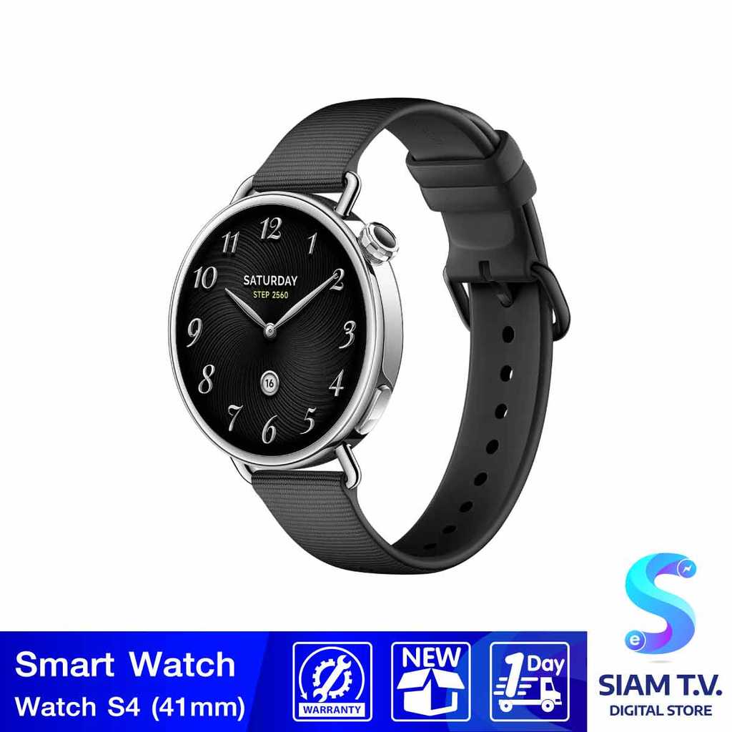 Watch S4 41mm Fluororubber Strap/Black โดย สยามทีวี by Siam T.V.