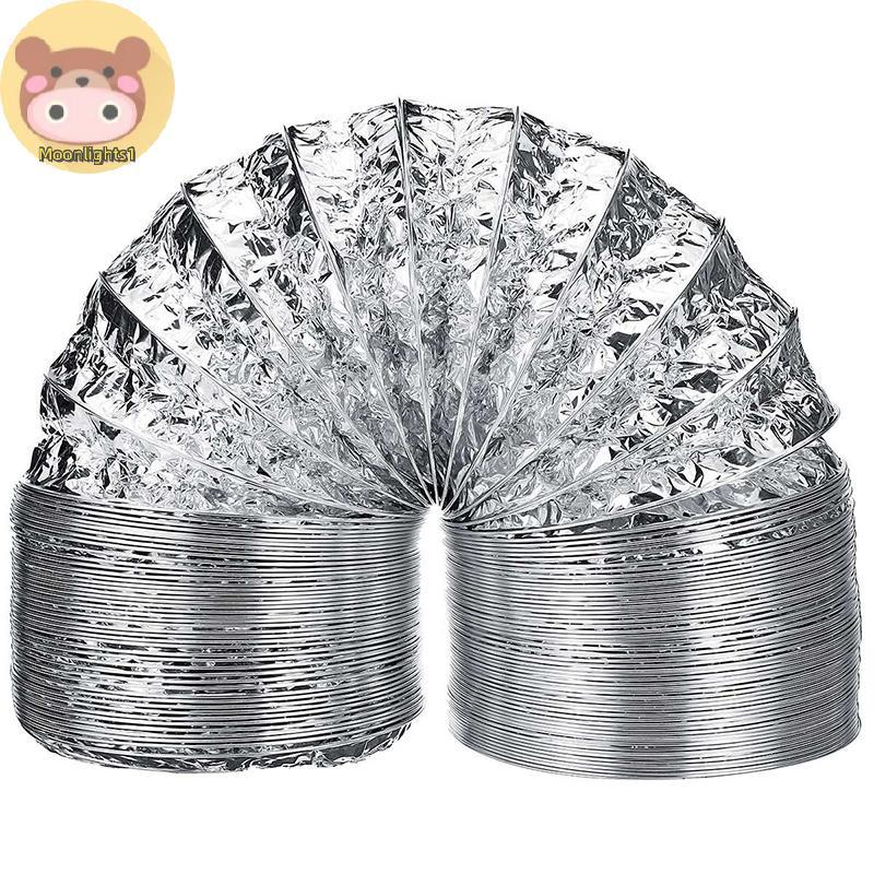 Moonlights1 4 นิ้ว Ventilator ท่ออลูมิเนียม Air ท่อระบายอากาศยืดหยุ่นท่อไอเสีย Duct2M EN