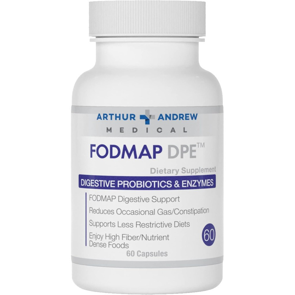 Arthur Andrew Medical - FODMAP DPE, โปรไบโอติกทางเดินอาหารและเอนไซม์, บรรเทาสําหรับลําไส้ FODMAP และ
