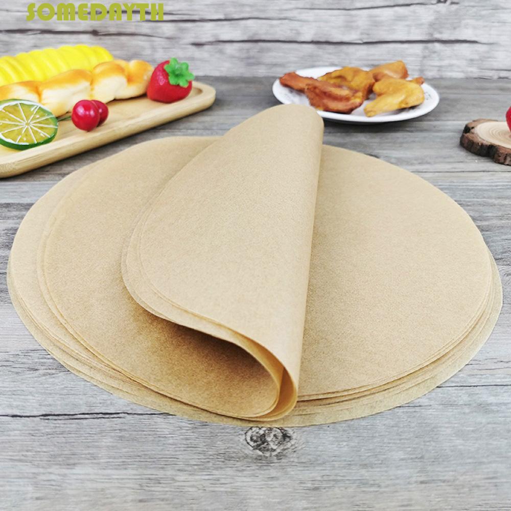 SOMEDAY Parchment Paper Non-stick Round Oven Barbian Pastry Cookie Baking Sheet