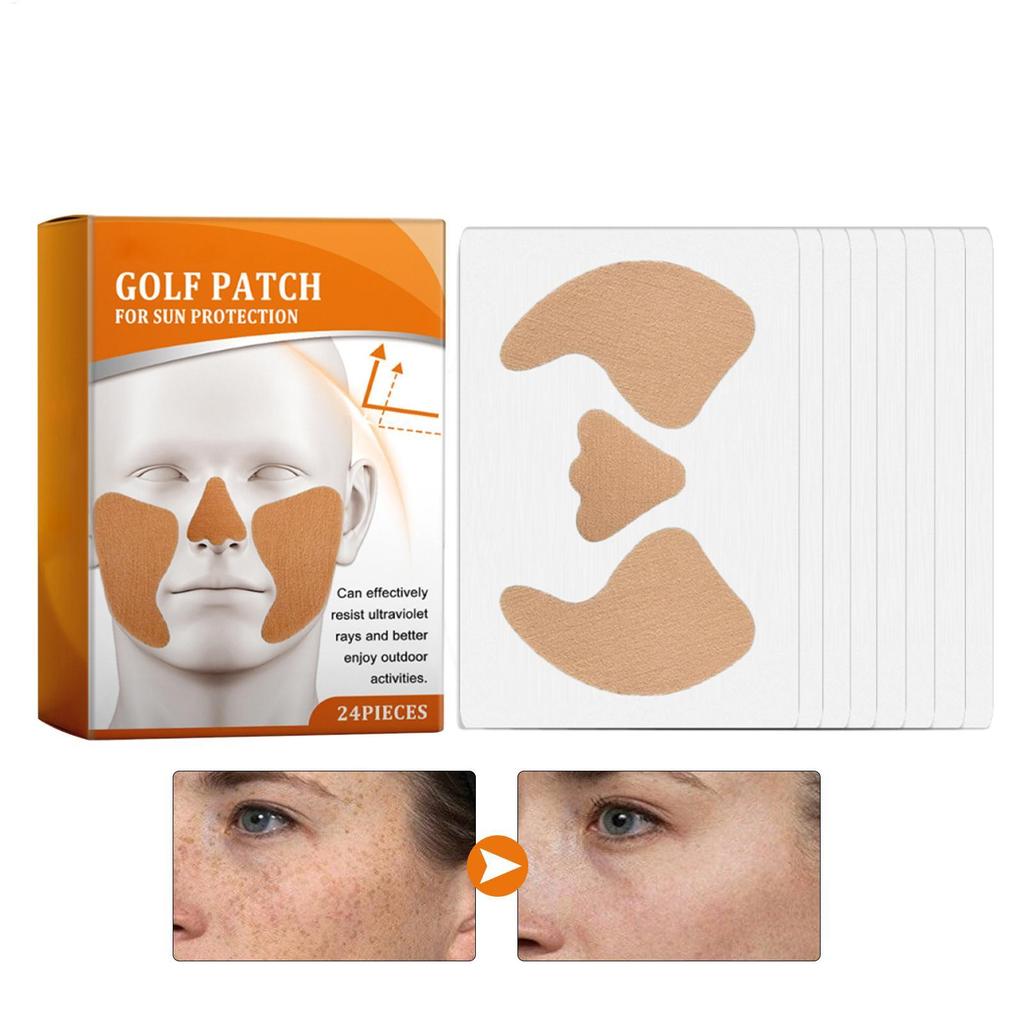 แผ่นแปะกันแดดริมฝีปากและหน้า คลายร้อน SPF สูง 24 ชิ้น เหมาะสำหรับคนชอบทำกิจกรรมกลางแจ้ง