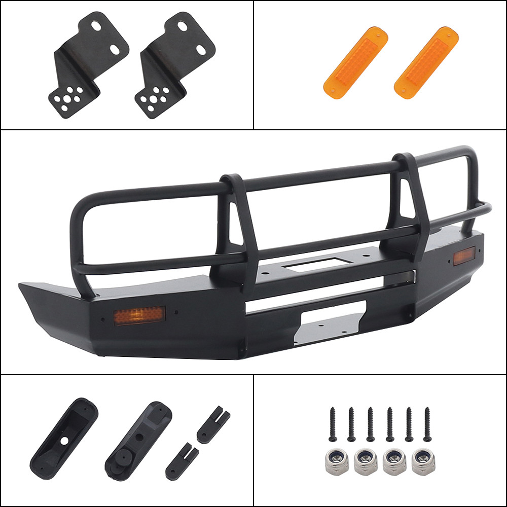 1/10 จําลองรถปีนเขา RCRUN LC80 รถกันชนโลหะด้านหน้า Anti-Collision ดัดแปลง ARB