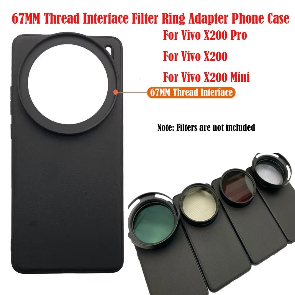 For Vivo X200 Pro Mini 67MM Thread Interface Filter Ring Adapter Phone Case For Universal ZOMEI Kase