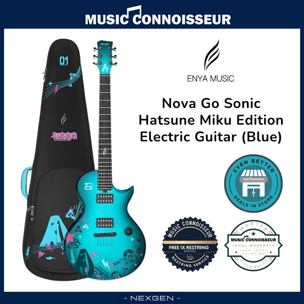 ENYA NOVA GO Sonic Hatsune Miku Edition Electric Guitar Blue
