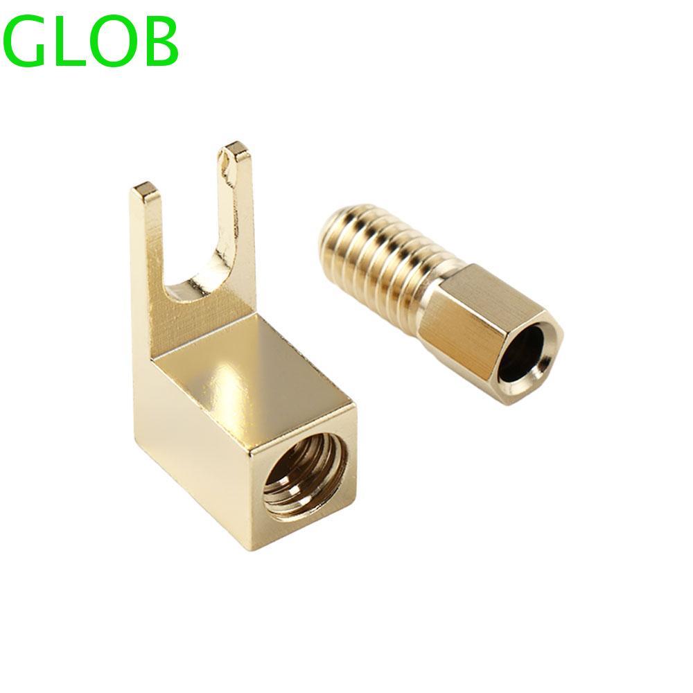 GLOB Banana to Spade Adapte 1 PC Metal Y Type Speaker Banana Socket Adapter Plugs Durable Spade Plug