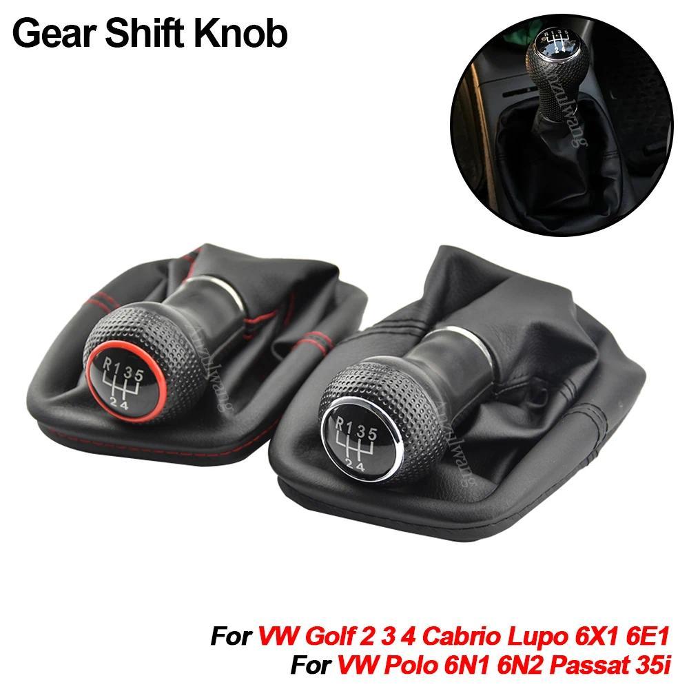 Auto parts คู่มือ 5 ความเร็วเกียร์ Shift Knob Lever HandBall Gaiter Boot สําหรับ Volkswagen VW Golf 
