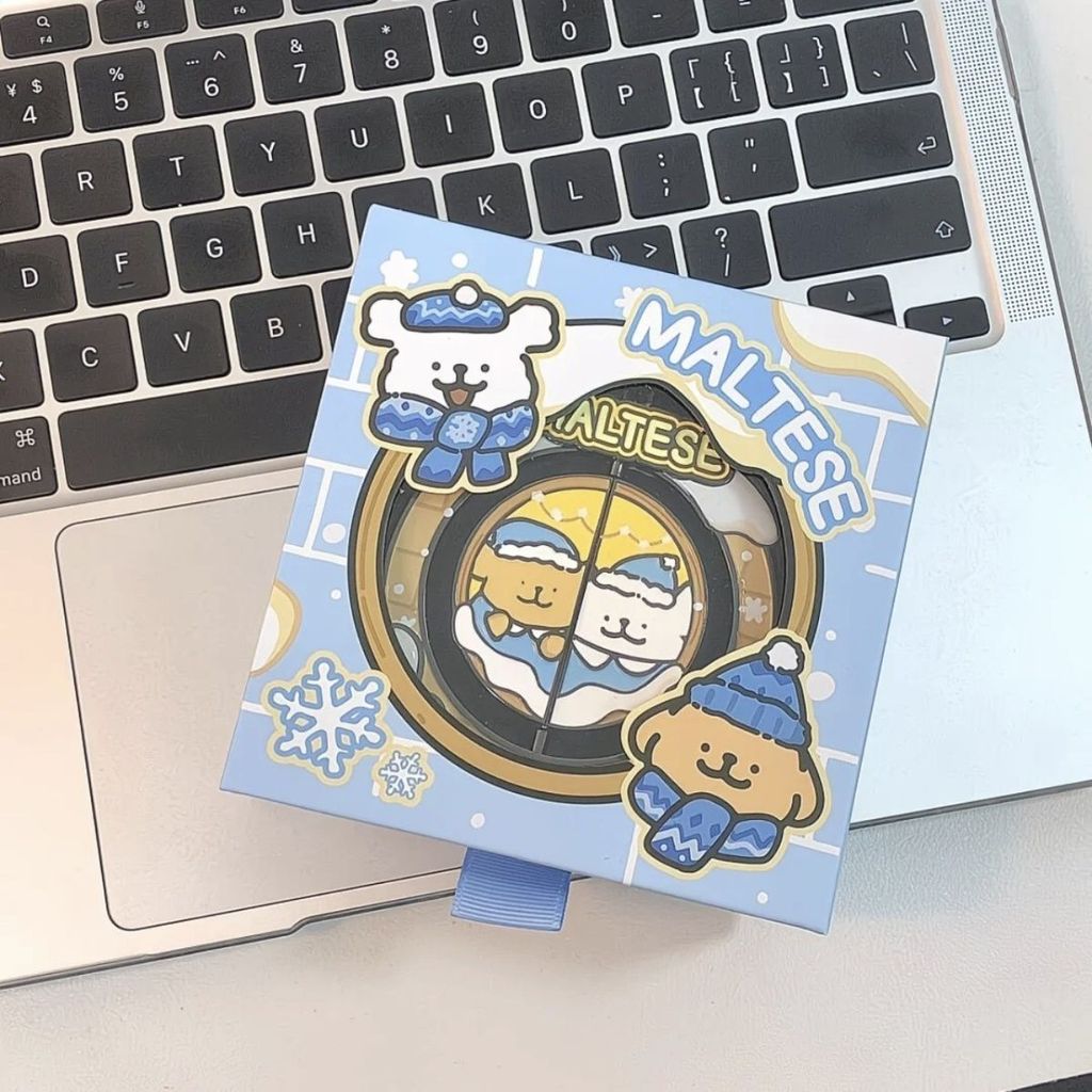 จัดส่งทันที Keep Line Puppy Bed Together Winter Medal Line Puppy Series zy251021