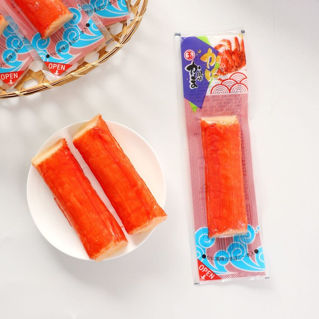 เกาหลีใต้นําเข้า Marutama หอม Smooth Crab Fillet รสปลา Stick Instant Crab Stick น้ําอาหารทะเลบรรเทา 