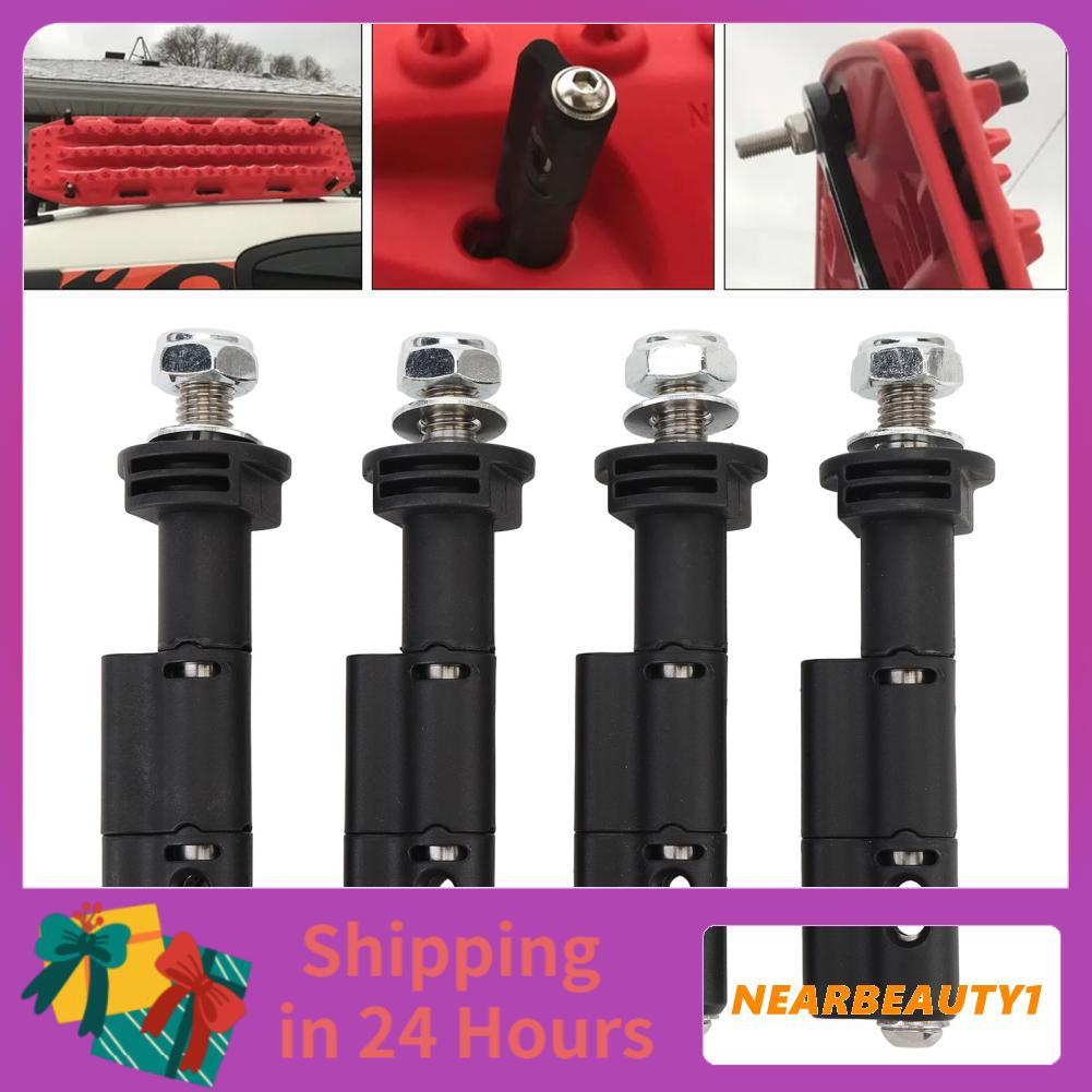 Nearbeauty1 Nearbeauty1 หมุดยึดสำหรับ Recovery Boards 4PCS 17mm Traction Safety Mount ชุด MaxTrax MK