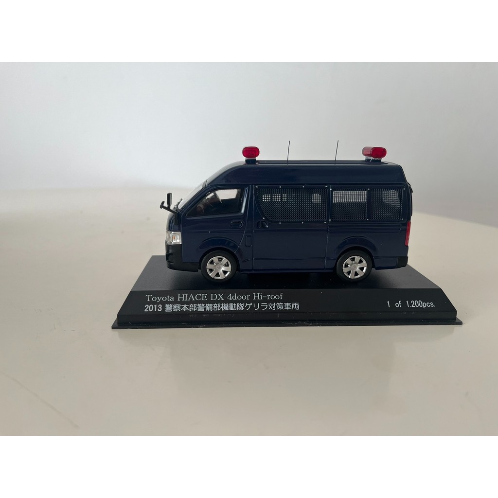 RAIS 1/43 H7431306 TOYOTA Sea Lion MPV Police Car TOYOTA HIACE DX 4DOOR HI-ROOF RIET Japanese Police