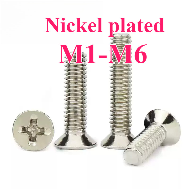 ชุบนิกเกิล สกรูเตเปอร์แฉก JF/น็อตหัวแฉก/หัวเตเปอร์แฉก M1-M6 【999-MB-1】【999-MB】