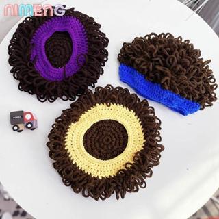 หมวกวิกผมถักนิตติ้งยืดหยุ่นสูง แฟชั่นตลกสำหรับทารกวัยหัดเดิน