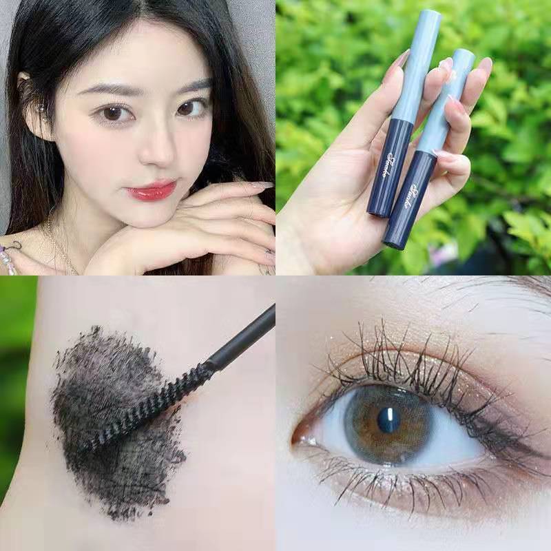 Suake/suake Blue Tube Thin Tip Mascara Slim Brush Head Curling Mascara หนาเริ่มต้น 25.10.29
