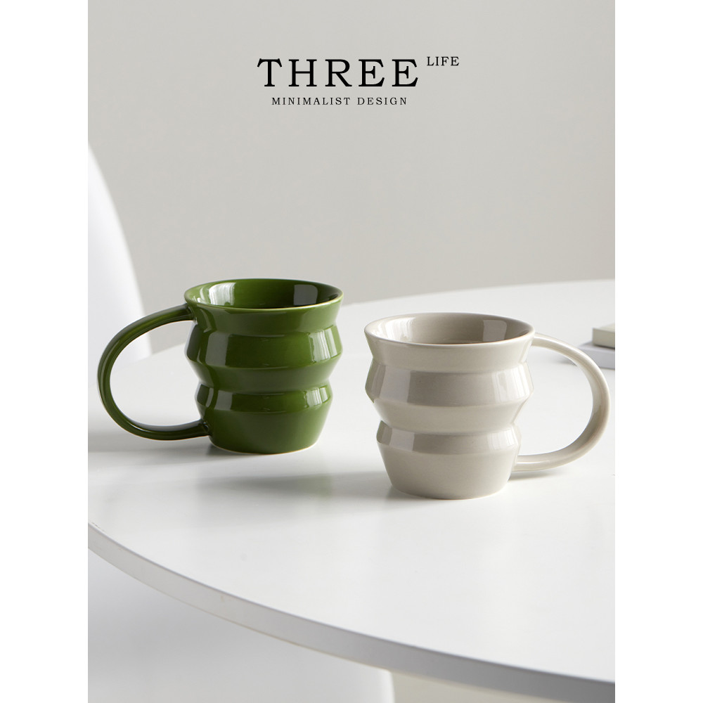 Tlife · Often · Simple Ceramic Cup High-value Mug Niche Design Coffee Cup | มักมากขึ้น