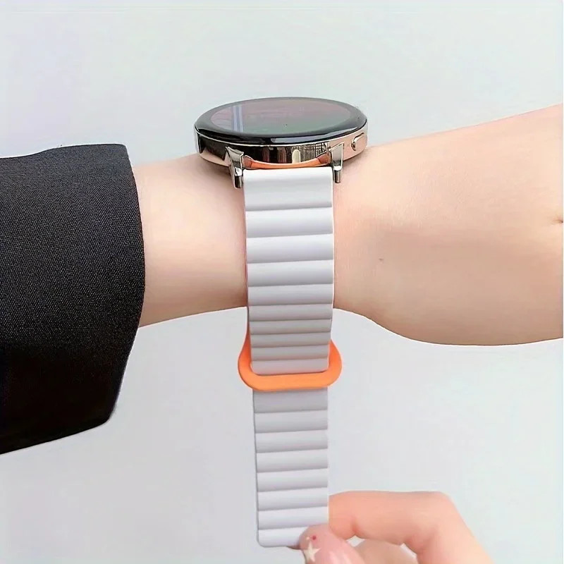 Two-Tone สายแม่เหล็กสำหรับGarmin Forerunner 970 570 965 255 265 Smartwatch Bracelet For Garmin Venu 3 2  Vivoactive 4 ราคา ถูกที่สุด ดีลบีเคเค แกลเลอรีภาพที่ 4
