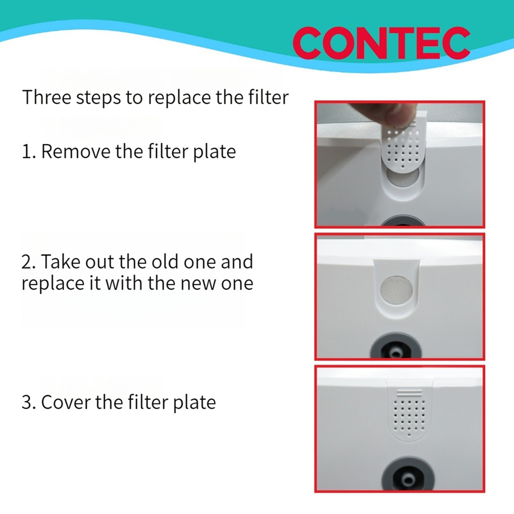 จัดส่งในพื้นที่+COD ชื่อผลิตภัณฑ์:CONTEC NE-J01VET Veterinary Mesh Nebulizer เครื่องพ่นยาคอมเพรสเซอร์สําหรับสัตว์ – เครื่องพ่นยาพกพาสําหรับสัตว์เลี้ยง - รูปที่ 5