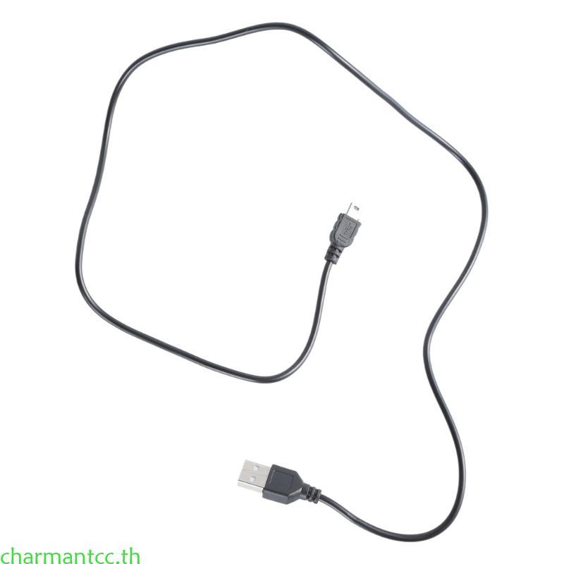 Charmantcc 5 Pin 0 8m USB 2 0 A-Male to Mini-B สําหรับ MP3 4 PDA GPS ระบบการส่งข้อมูลความเร็วภาพการถ