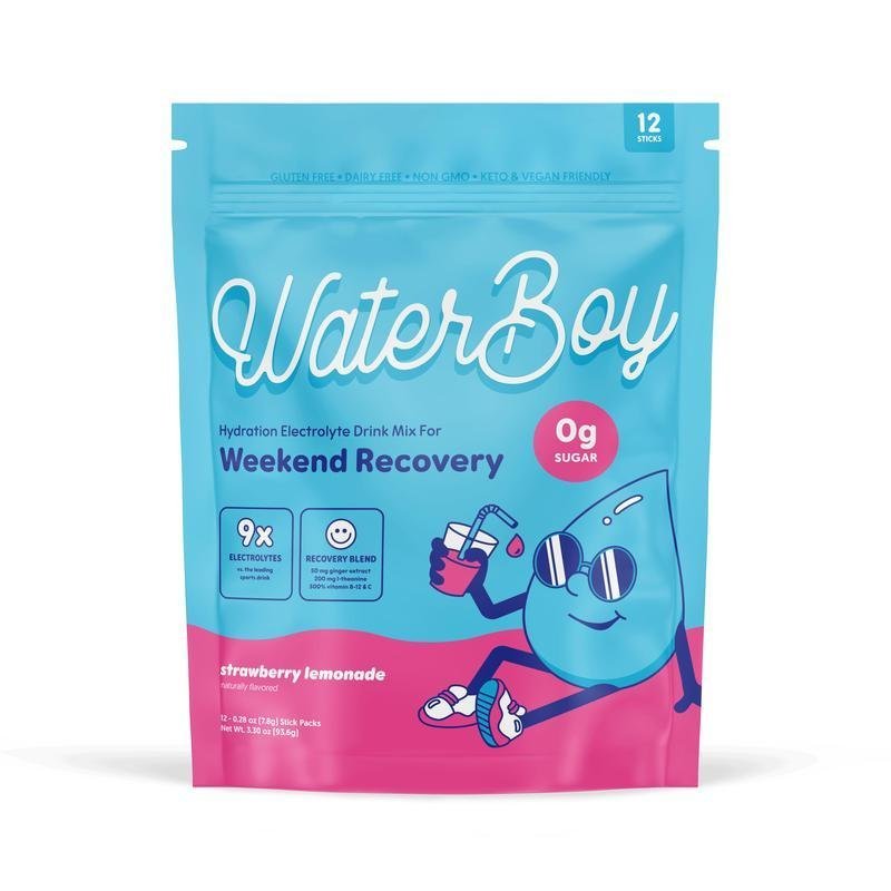 Waterboy Weekend Recovery | 9x Electrolytes & Sugar Free | Plus L-Theanine, Ginger Extract and Vitam