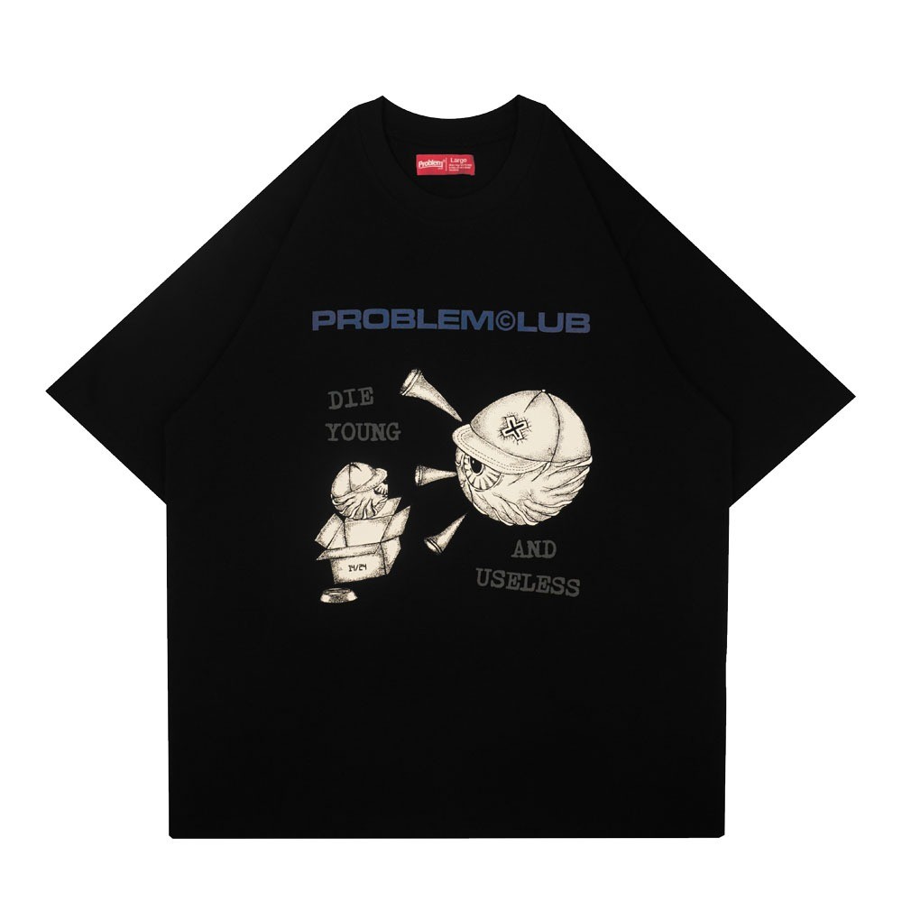 Problem Club - เสื้อยืด - Basic - Snep - สีดํา
