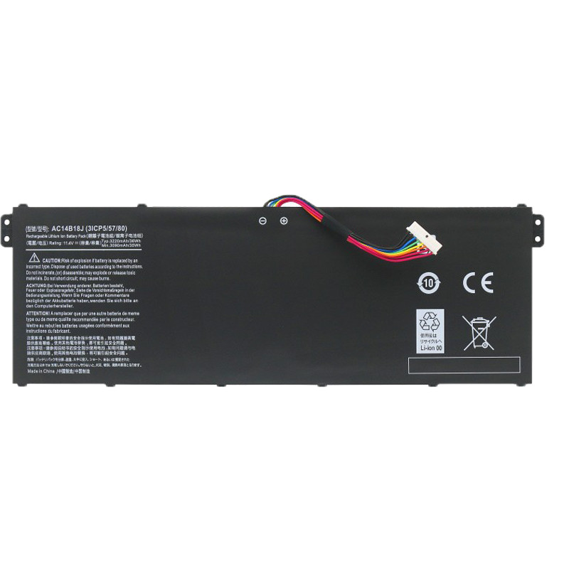 เหมาะสําหรับแบตเตอรี่แล็ปท็อป Acer AC14B18J MS2394 EX2519 ES1-512/531/111