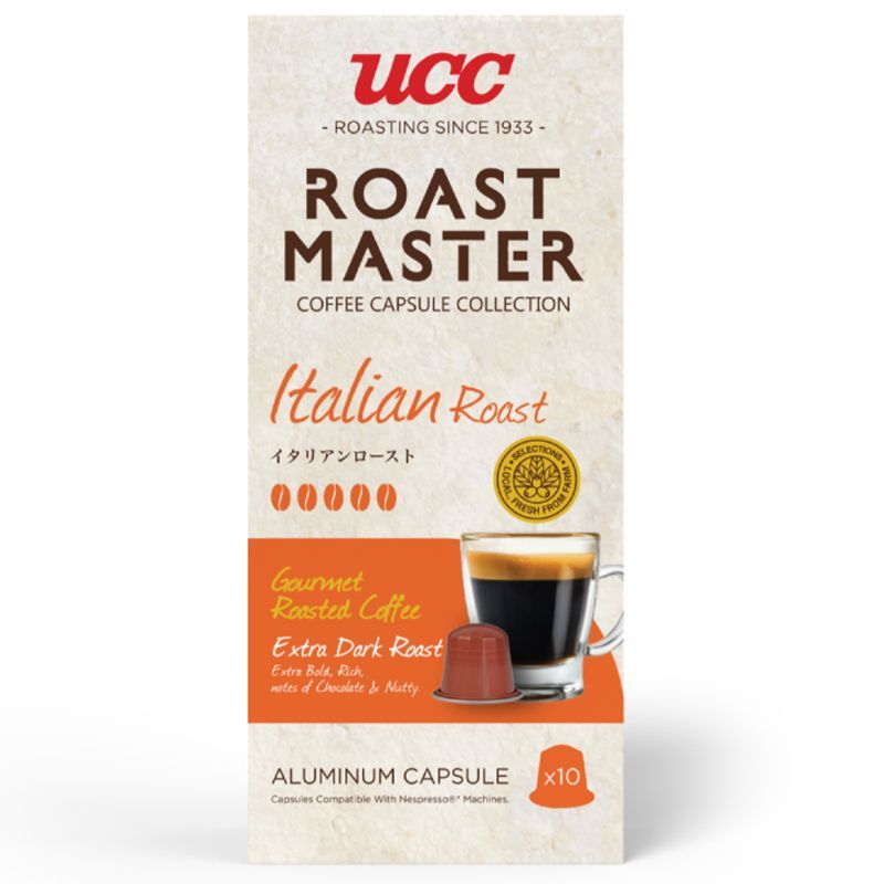 ยูซีซีโรสต์มาสเตอร์อิตาเลียนโรสต์แคปซูล 52ก UCC Roast Master Italian Roast Capsule Coffee 52g. [บาร์โค้ด 8852999822123]