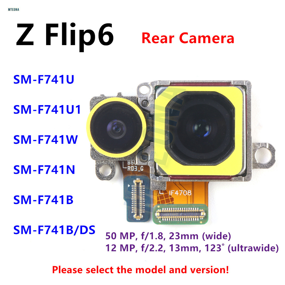 ด้านหลัง Facing ชุดกล้องสําหรับ Samsung Galaxy Z Flip6 F741 SM-F741B/DS SM-F741U F741N โทรศัพท์ด้านห