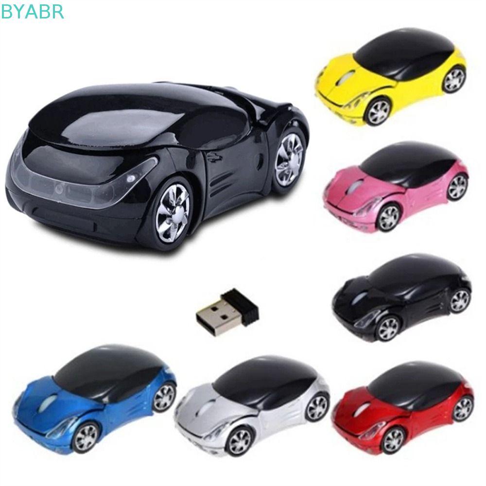 BYABR เมาส์ออปติคอลสําหรับพีซีแฟชั่นรถรูปรถสปอร์ต 1600DPI USB Scroll เมาส์คอมพิวเตอร์