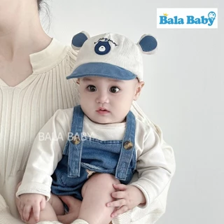 หมวกเด็กทรงแก๊ป หมวกแก๊ปเด็กหูหมีน่ารัก Little Bear ปีกหมวกกันแดด ผ้าร่องคอตตอน ใส่สบาย MZ29
