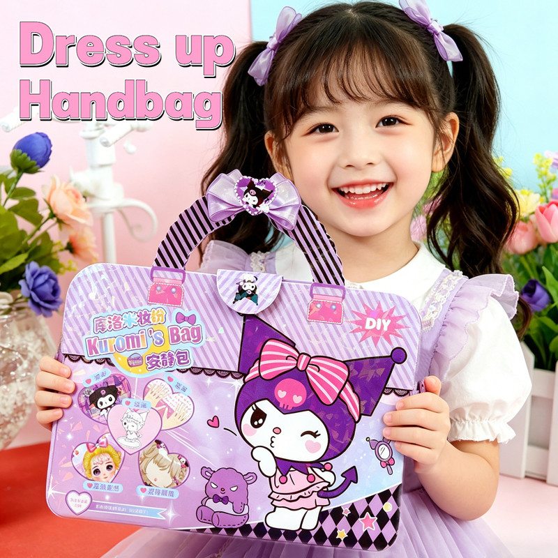GeeToy การ์ตูนแต่งตัวสติกเกอร์หนังสือ ทําเอง แต่งหน้าเล็บระบายสีหนังสือเงียบการศึกษากิจกรรมที่ทําด้วยมือของเล่นของขวัญวันเกิดส