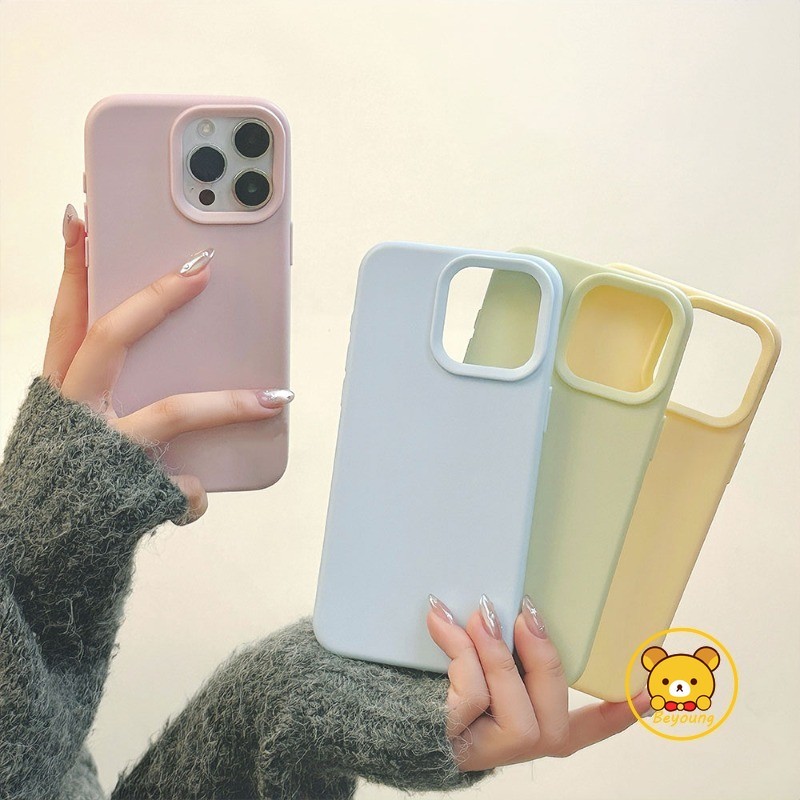 Insสไตล์เคสโทรศัพท์สําหรับOPPO Reno 16 Proค้นหาX9S X9 Ultra A6S F33 Pro Realme C55 Narzo N55 5G 4Gสีลูกกวาดเคลือบปลอกเรียบง่ายน่ารักนุ่มปกหลัง